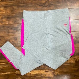 TNA Gray/hot Pink leggings